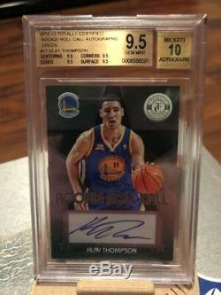 2012-13 Totally Certified Rookie Roll Call Green Klay Thompson AUTO /5 BGS 9.5