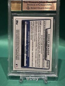 2012 Bowman Chrome Corey Seager 1st Rookie Auto BGS 9.5 10 Not PSA Rangers