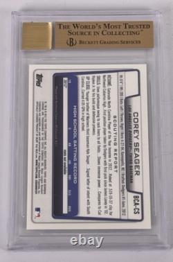 2012 Bowman Chrome Draft 1st AUTO Corey Seager BGS 9.5 / 10 GEM MINT RANGERS