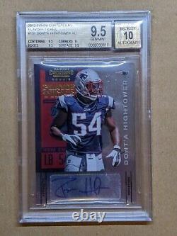 2012 Contenders DONT'A HIGHTOWER Rookie Auto Playoff Ticket /99 BGS 9.5/10 Auto