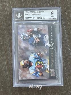 2012 Exquisite Collection Dual Auto Aikman/Young 3/5 BGS 9 AUTO 10