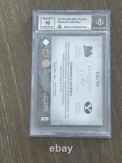 2012 Exquisite Collection Dual Auto Aikman/Young 3/5 BGS 9 AUTO 10