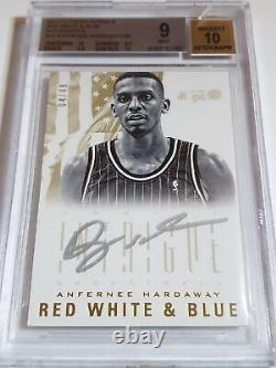 2012 Intrigue Anfernee Hardaway AUTO /49 On Card Autograph BGS 9 (POP 1)