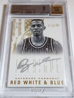 2012 Intrigue Anfernee Hardaway AUTO /49 On Card Autograph BGS 9 (POP 1)