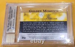 2012 Justin Turner Topps Golden Moments Auto RC GEM Mint BGS 9.5 Autograph 10
