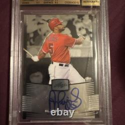 2012 LEAF ALBERT PUJOLS GOLD AUTOGRAPH LEGEND OF SPORT HOF BGS 9.5 and auto 10
