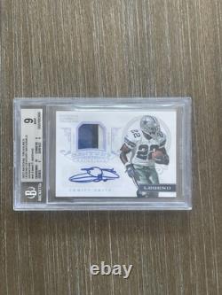 2012 National Treasures Century Materials Emmitt Smith Patch Auto /10 BGS 9