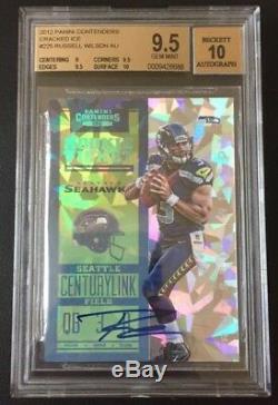 2012 Panini Contenders Cracked Ice Russell Wilson ROOKIE /20 BGS 9.5 AUTO 10