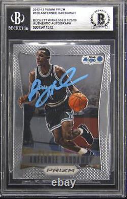 2012 Panini Prizm #160 Anfernee Hardaway Autograph Auto BGS Witnessed Authentic