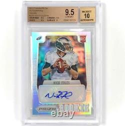 2012 Panini Prizm #224 Nick Foles RC autograph Holo rookie /99 BGS 9.5 Auto 10