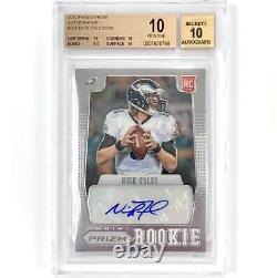 2012 Panini Prizm #224 Nick Foles RC autograph Rookie Auto /250 BGS 10/10 Pop 12