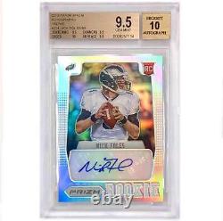 2012 Panini Prizm #224 Nick Foles RC autograph Silver rookie /99 BGS 9.5 Auto 10