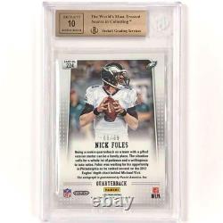 2012 Panini Prizm RC Nick Foles autograph Silver Holo rookie /99 BGS 10 Auto 10
