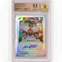 2012 Panini Prizm RC Nick Foles autograph Silver Holo rookie /99 BGS 9.5 Auto 10