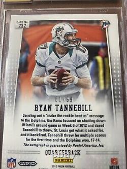 2012 Panini Prizm Ryan Tannehill Autograph #/99 BGS 9.5 Gem Mint Auto Signed RC