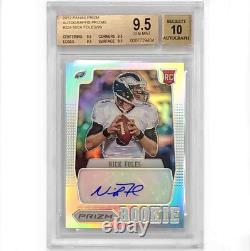 2012 Prizm #224 Nick Foles RC autograph Silver Holo rookie /99 BGS 9.5 Auto 10