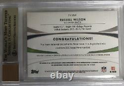 2012 Russell Wilson Topps Prime Level 5 Auto RC- BGS 9 with10 auto