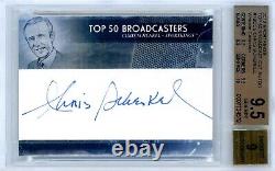 2012 Sportkings Top 50 Broadcasters 1/1 Cut Sig! Chris Schenkel Bgs 9.5 + Auto 9