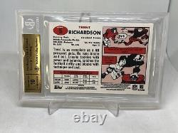 2012 Topps Chrome 1957 Trent Richardson #'/10 REFRACTORS Auto BGS 9.5/10 POP 1