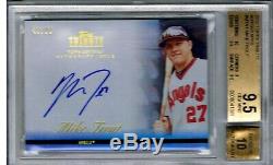2012 Topps Tribute Autographs #MTR1 MIKE TROUT Auto RC BGS 9.5 GM SER#43/99