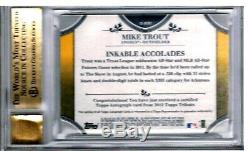 2012 Topps Tribute Autographs #MTR1 MIKE TROUT Auto RC BGS 9.5 GM SER#43/99