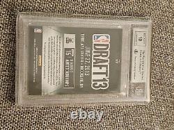 2013-14 Titanium Giannis Antetokounmpo Draft Day Auto Rookie RC BGS 8.5 NM-MT+