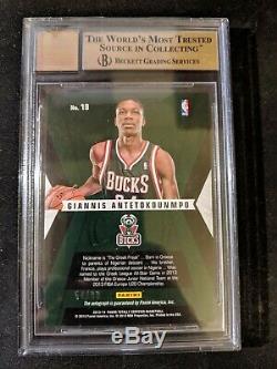 2013-14 Totally Certified GIANNIS ANTETOKOUNMPO Rookie RC Red Auto /99 BGS 9.5