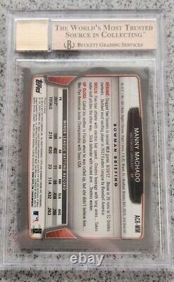 2013 Bowman Chrome Manny Machado Rookie Auto Bgs 9.5/10 Gem Mint 9.5/10/9.5/9.5
