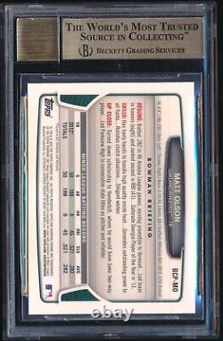 2013 Bowman Chrome Matt Olson Autograph Auto BGS 9.5/10