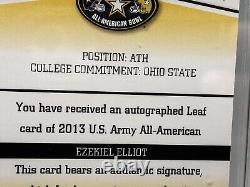 2013 Leaf Army Ezekiel Elliott TRUE RC ROOKIE FULL Auto AUTOGRAPH Bgs 9.5/10