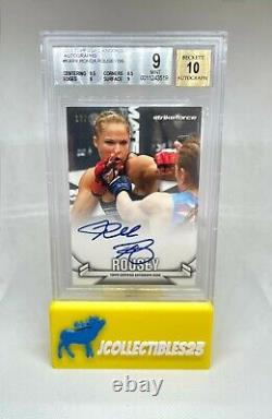 2013 RONDA ROUSEY TOPPS UFC KNOCKOUT AUTOGRAPH BGS 9 KARR 10 AUTO #'d 10/99