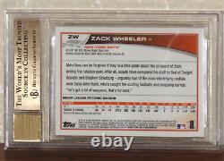 2013 Topps Chrome Rookie Autographs Zack Wheeler Card BGS 9.5 Auto 10
