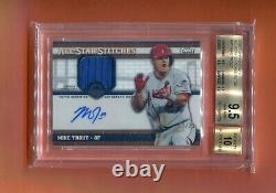 2013 Topps Update All Star Mike Trout Jersey Autograph Auto 25 Made Bgs 9.5\10