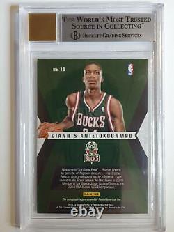 2013 Totally Certified Giannis Antetokounmpo Rookie Autograph BGS 9 (Auto 10)