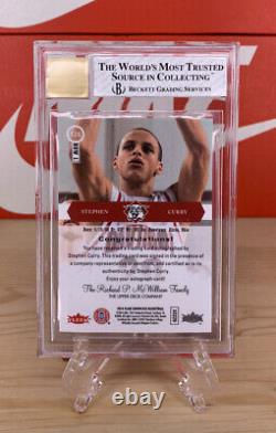 2014-15 SP Flair Showcase Stephen Curry Auto Row 1 SSP BGS 8 Gold Autograph Rare