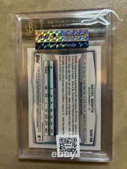 2014 Bowman Chrome 1st Rookie Auto BGS 10 Black Label KETEL MARTE Diamondbacks