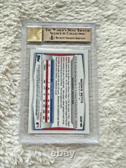 2014 Mookie Betts Rookie Bowman Chrome Auto Bgs 9.5 Auto 10 La Dodgers #bcapmb