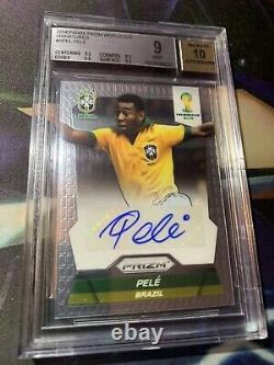 2014 Panini Prizm World Cup Pele Autograph BGS 9/10 Auto