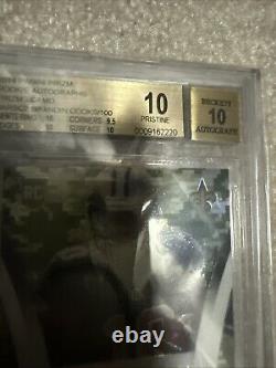 2014 Prizm #AR-BC Brandin Cooks Auto /100 Rookies Prizm Camo BGS 10/10