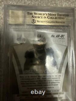 2014 Prizm #AR-BC Brandin Cooks Auto /100 Rookies Prizm Camo BGS 10/10