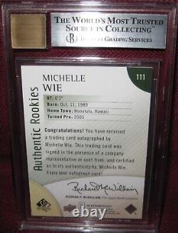 2014 Sp Authentic Autograph #111 Michelle Wie Rc 82/299 Bgs 9 Auto 10