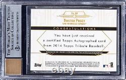 2014 Topps Tribute Buster Posey Onyx auto autograph #1/1 one of one BGS 9/10