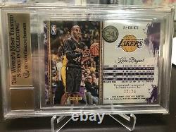 2015-16 Court Kings Autograph Sapphire Kobe Bryant /25 Bgs 9.5 Auto 10 Rare Ssp