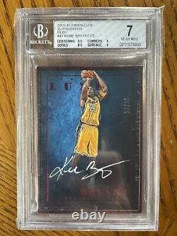 2015-16 Luxe Kobe Bryant Framed Ruby Auto /25 ON CARD AUTOGRAPH BGS 7