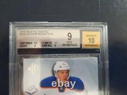 2015-16 UD SP Authentic Connor McDavid Future Watch Auto Rookie BGS 9 MINT