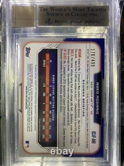 2015 Bowman Chrome Auto (BGS 9.5) Refractor (#/499) Amed Rosario #BCAP-AMR