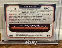 2015 Bowman Chrome Draft Pick Green Refractor Kyle Tucker Rc /99 Bgs 9.5 Auto 10