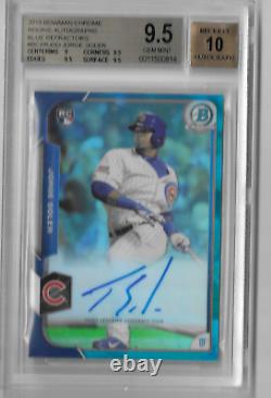 2015 Bowman Chrome JORGE SOLER auto RC BLUE Refractor /150 BGS 9.5/10 Autograph