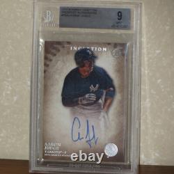 2015 Bowman Inception Prospect Autos Aaron Judge Rookie Card BGS 9 Auto 10