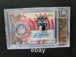 2015 Finest Patch Auto Refractors Jersey Logo SHIELD 1/1 Sean Mannion BGS 9.5 RC